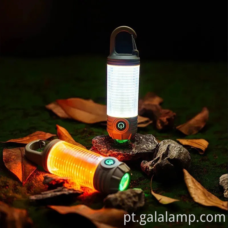 Luz de acampamento ao ar livre multi -funcional, portátil, lanterna forte, recarregável